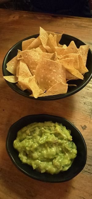 Chips with guacamole at La Cocina Mexican Restaurant in Koh Rong