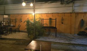 Outdoor seating at La Cocina Mexican Restaurant in Koh Rong