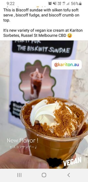 Biscoff! at Kariton Sorbetes - Glen Waverley in Glen Waverley