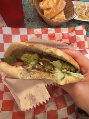Falafel wrap with hummus   at Sultan Doner Kebab in Pittsburgh