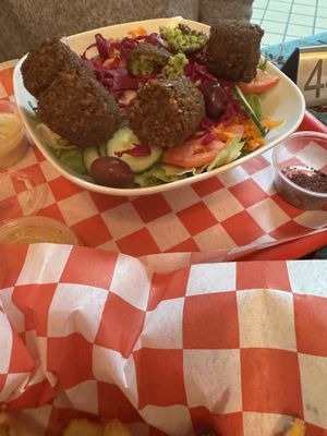 Falafel salad  at Sultan Doner Kebab in Pittsburgh
