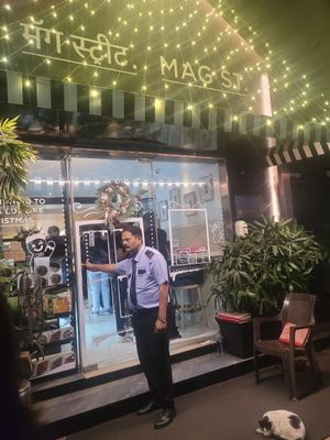 Outside the restaurant at Mag St. - Colaba  in Mumbai