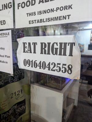 Number for take out at 212F Eat Right in General Santos