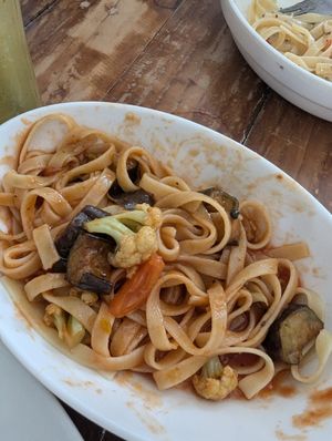 Veggie pasta at 212F Eat Right in General Santos