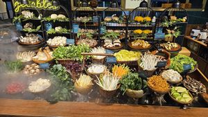 Mushrooms collection at YAN Ge Vegetable and Food Hot Pot in Shanghai