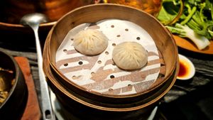 Dumplings at YAN Ge Vegetable and Food Hot Pot in Shanghai
