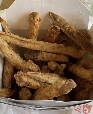 Deep fried seasoned fries   at Soul Veg City in Chicago