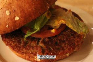 Hand Burger at Soul Veg City in Chicago