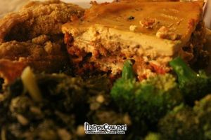 Lasagna at Soul Veg City in Chicago