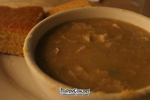 Bean Curd Soup and Cornbread at Soul Veg City in Chicago