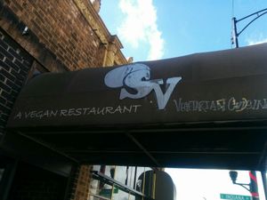 Street view at Soul Veg City in Chicago