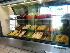 Cold Deli, salads, veggies. Some raw at Soul Veg City in Chicago