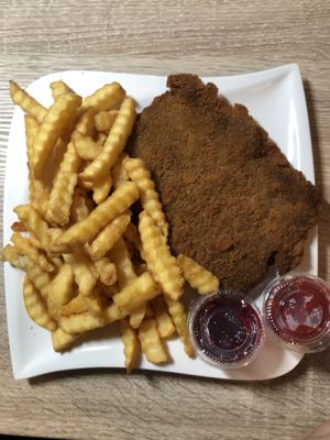 Schnitzel at Bodhi in Munich