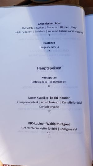 Part of the Main Courses at Bodhi in Munich