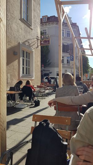 Outdoor seating at Bodhi in Munich