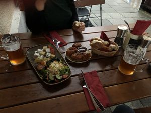 „Käse“-Platte und Gerstensaft!  at Bodhi in Munich