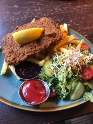 Schnitzel   at Bodhi in Munich