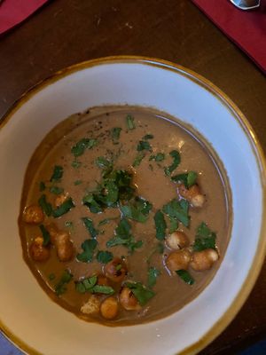 Special valentines day menu - soup  at Bodhi in Munich