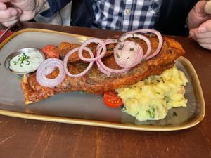 Vegan Fish and Potatoe salad  at Bodhi in Munich