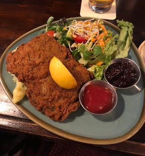 Schnitzel   at Bodhi in Munich