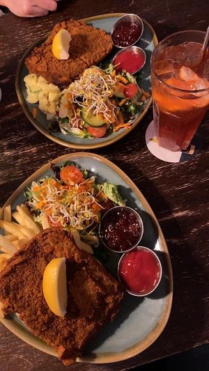 Schnitzel at Bodhi in Munich