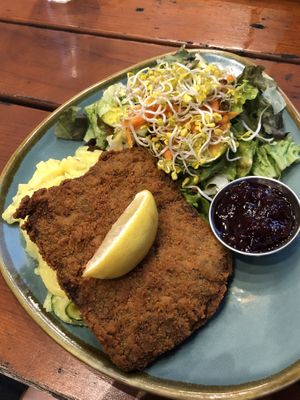 Schnitzel   at Bodhi in Munich