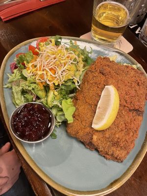 Schnitzel   at Bodhi in Munich