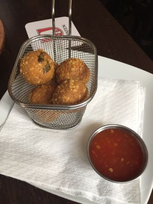 Chili cheese nuggets   at Bodhi in Munich