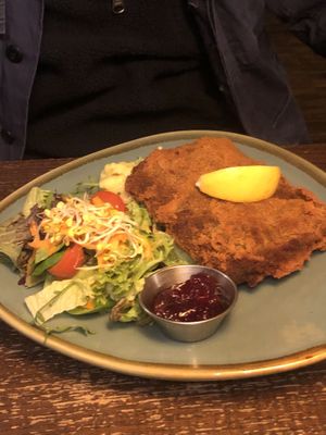 Schnitzel   at Bodhi in Munich