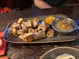 Kaiserschmarrn (nicht klassisch mit Haselnusskrokant karamellisiert)  at Bodhi in Munich