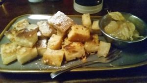 Kaiserschmarrn. Almost too full to eat it all! :( at Bodhi in Munich