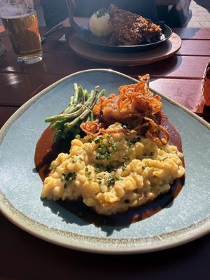 Roast “Beef” with spaetzle  at Bodhi in Munich