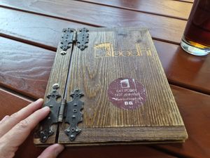 Cool looking menu at Bodhi in Munich