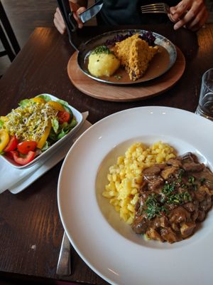 Traditional German meals, veganized at Bodhi in Munich