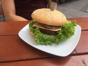 Bhodi burger at Bodhi in Munich