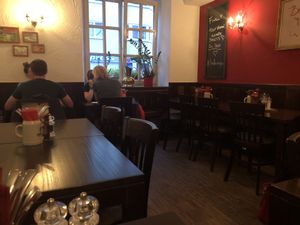 Inside the restaurant  at Bodhi in Munich