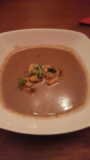 Mushroom soup at Bodhi in Munich