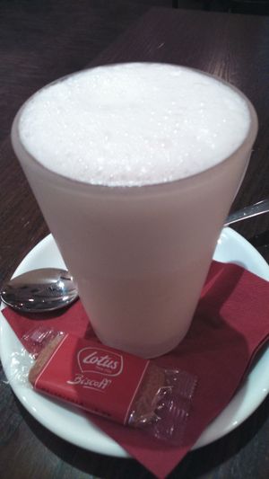 Hot white chocolate at Bodhi in Munich