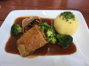 Tempeh Roulade  at Bodhi in Munich