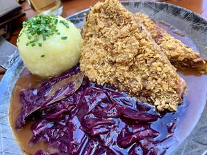 excellent classical german dish at Bodhi in Munich