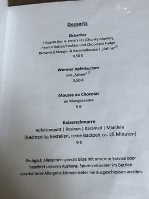 Desserts  at Bodhi in Munich