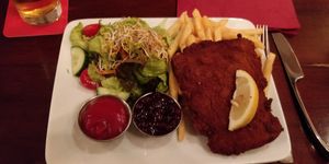 Schnitzel at Bodhi in Munich