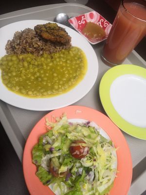 Lunch menu at La Casona Vegetariana in Cali