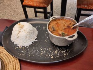 Mafe - Peanut stew at Abarka  in Barcelona