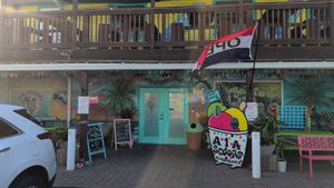 Outside at A1A Scoops in Flagler Beach