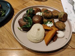 Falafel for lunch at Gustav Kitchen & Bar in Rovaniemi