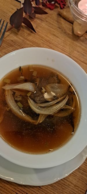 New Year's Eve dinner 1st course: Dashi at conTenedor in Sevilla