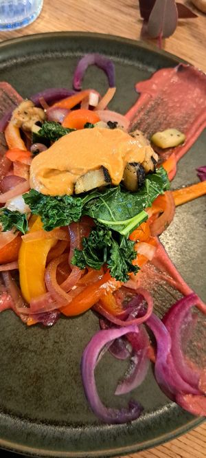 New Year's Eve dinner 4th course: veggies at conTenedor in Sevilla