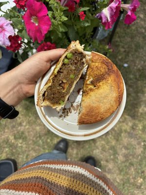 Curry lentil pie  at Coffee at Bev's in Inverloch