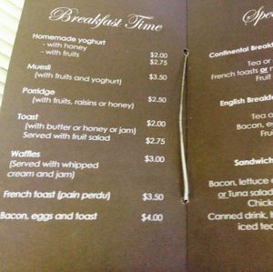 breakfast at Starfish Cafe in Sihanoukville